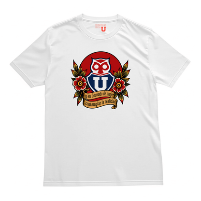 Polera U. de Chile (BLANCA) - EN DESNUDO DE MUJER - Poleras de la U