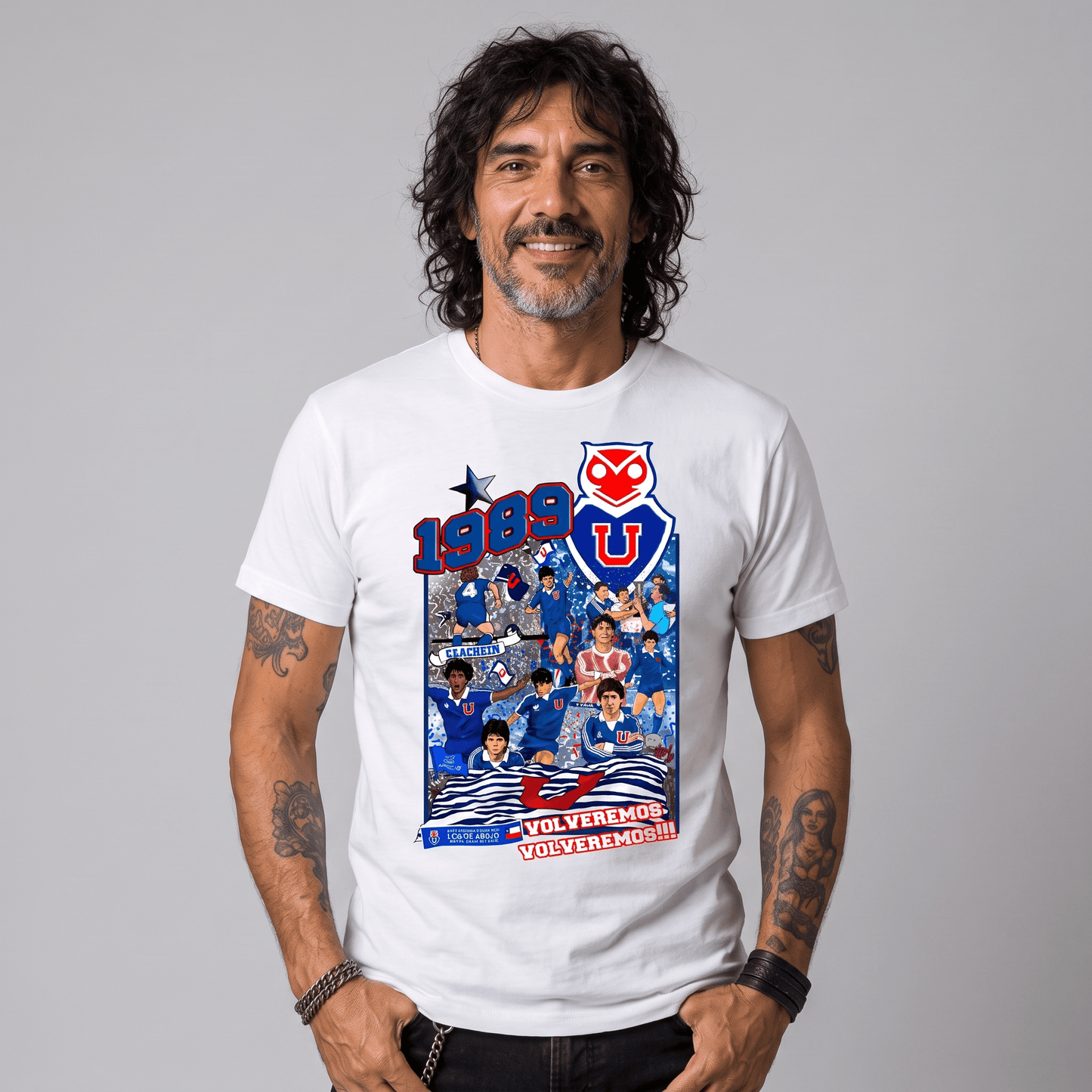 Polera U. de Chile (BLANCA) - HOMENAJE ‘89 - Poleras de la U