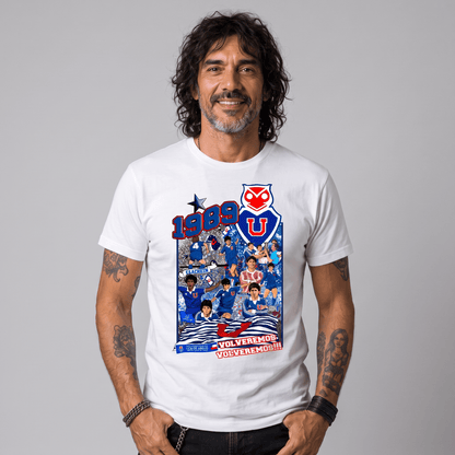 Polera U. de Chile (BLANCA) - HOMENAJE ‘89 - Poleras de la U