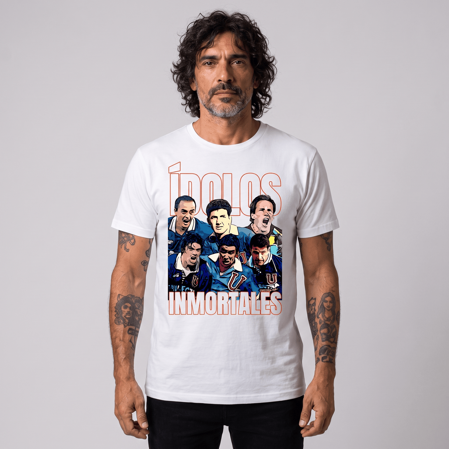 Polera U. de Chile (BLANCA) - INMORTALES - Poleras de la U