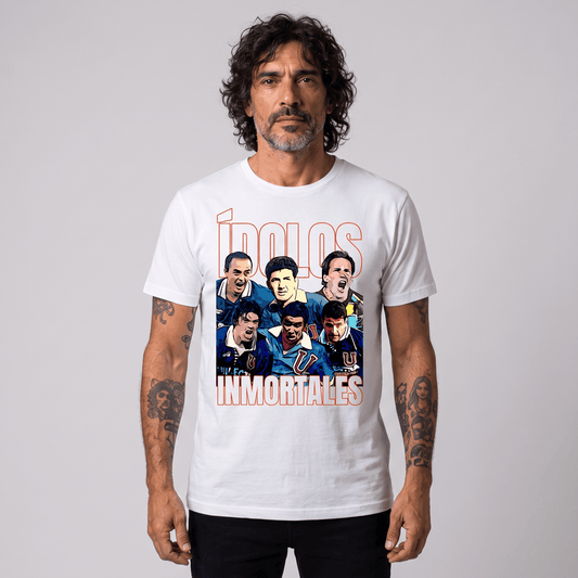 Polera U. de Chile (BLANCA) - INMORTALES - Poleras de la U