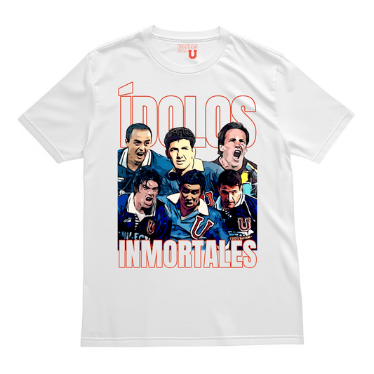 Polera U. de Chile (BLANCA) - INMORTALES - Poleras de la U
