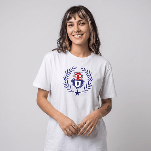 Polera U. de Chile (BLANCA) - OLIMPO AZUL - Poleras de la U