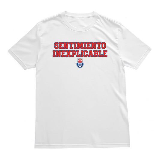 Polera U. de Chile (BLANCA) - SENTIMIENTO INEXPLICABLE - Poleras de la U