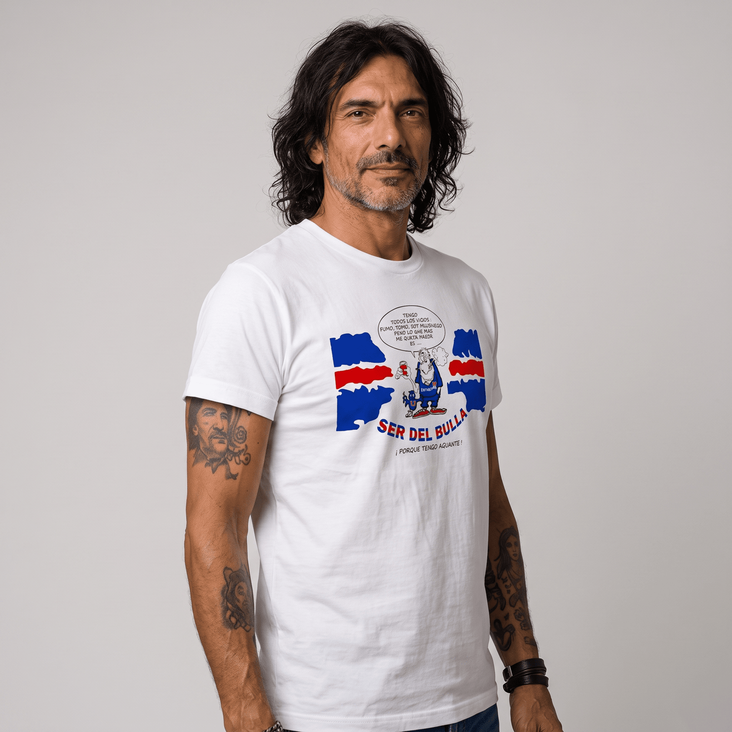 Polera U. de Chile (BLANCA) - SER DEL BULLA (Old School) - Poleras de la U