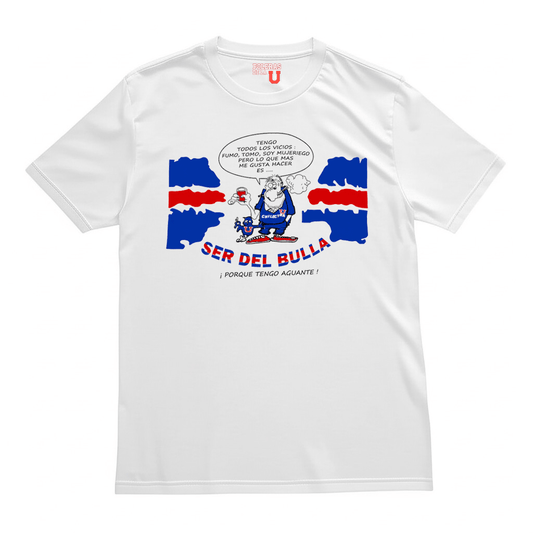 Polera U. de Chile (BLANCA) - SER DEL BULLA (Old School) - Poleras de la U