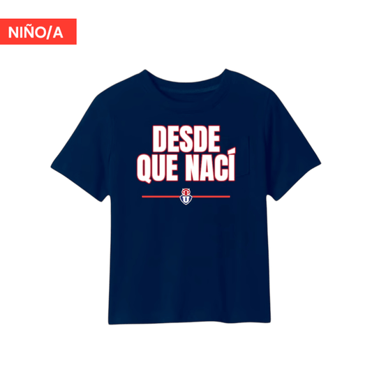Polera U. de Chile Niño/a (AZUL) - DESDE QUE NACÍ - Poleras de la U