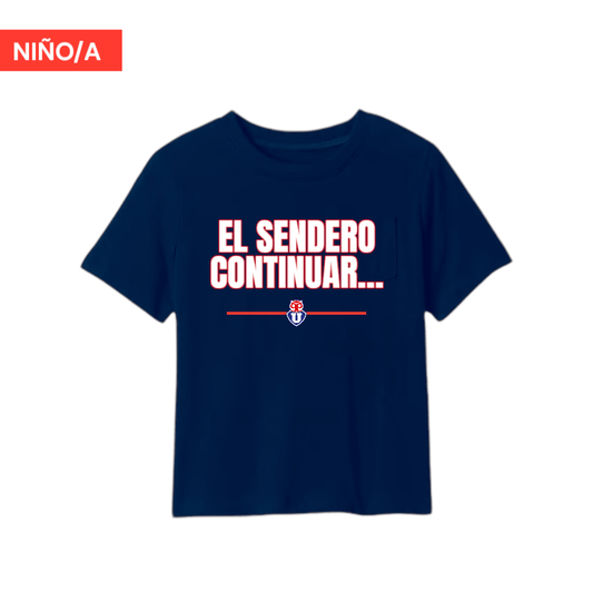 Polera U. de Chile Niño/a (AZUL) - EL SENDERO - Poleras de la U