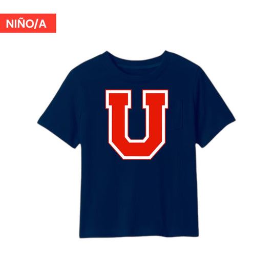 Polera U. de Chile Niño/a (AZUL) - LA "U" - Poleras de la U