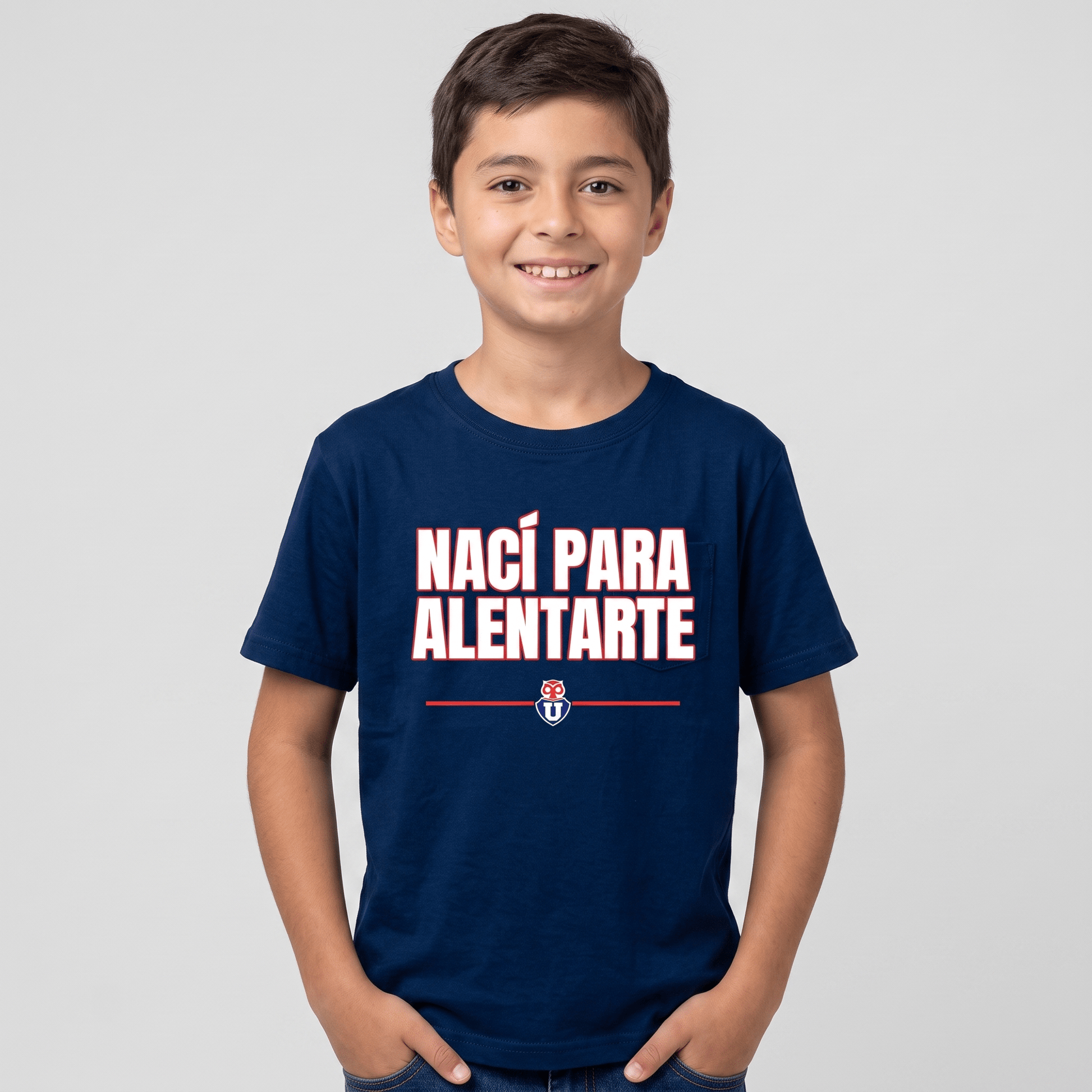 Polera U. de Chile Niño/a (AZUL) - NACÍ PARA ALENTARTE - Poleras de la U