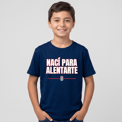 Polera U. de Chile Niño/a (AZUL) - NACÍ PARA ALENTARTE - Poleras de la U