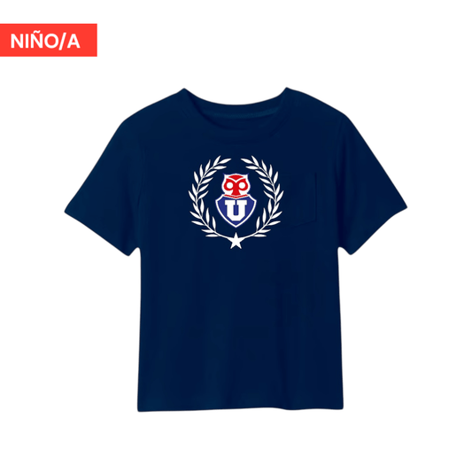Polera U. de Chile Niño/a (AZUL) - OLIMPO AZUL - Poleras de la U