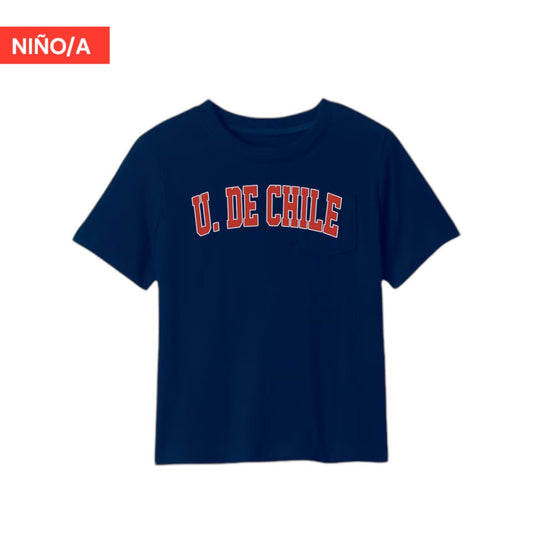 Polera U. de Chile Niño/a (AZUL) - U. DE CHILE - Poleras de la U