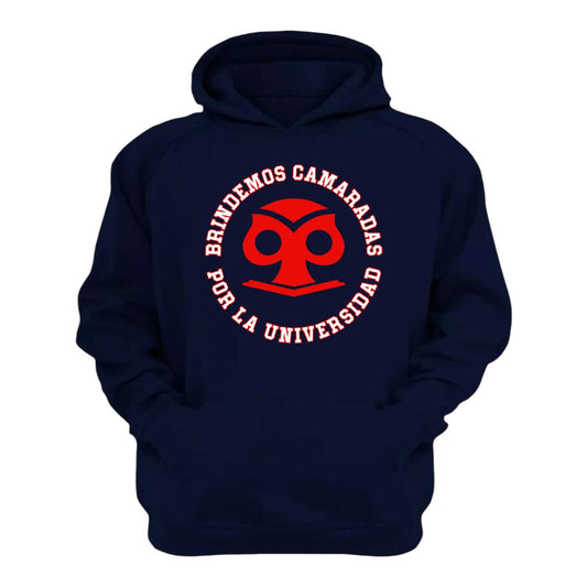 Polerón U. de Chile (AZUL) - BRINDEMOS CAMARADAS - Poleras de la U