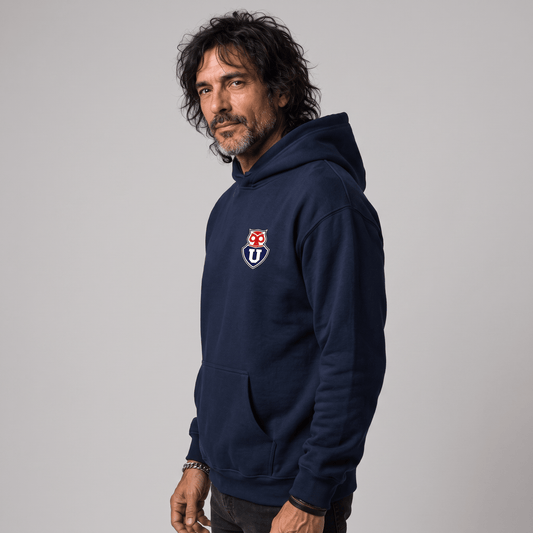 Polerón U. de Chile (AZUL) - ESCUDO U. DE CHILE - Poleras de la U