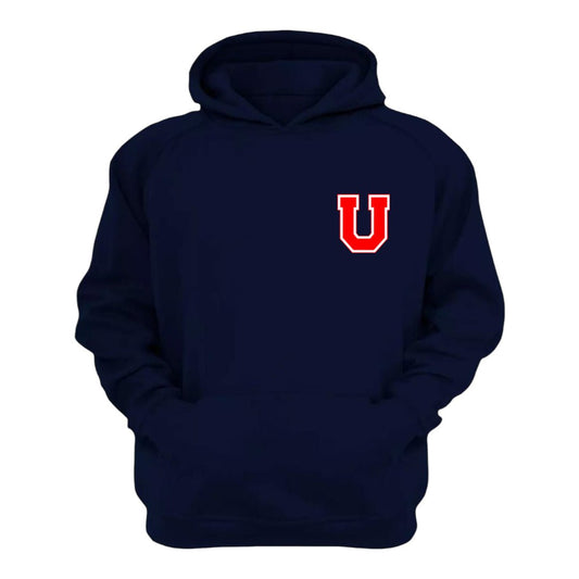 Polerón U. de Chile (AZUL) - LA "U" (en el corazón) - Poleras de la U