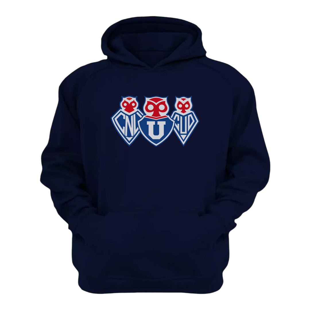 Polerón U. de Chile (AZUL) - LOGOS HISTORICOS - Poleras de la U
