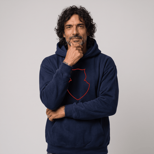 Polerón U. de Chile (AZUL) - SILUETA CHUNCHO - Poleras de la U